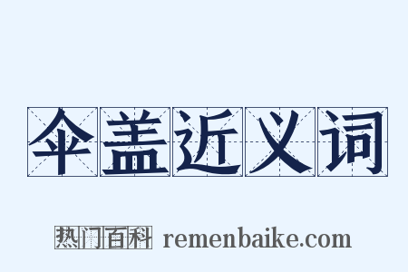 伞盖近义词是什么意思的图片
